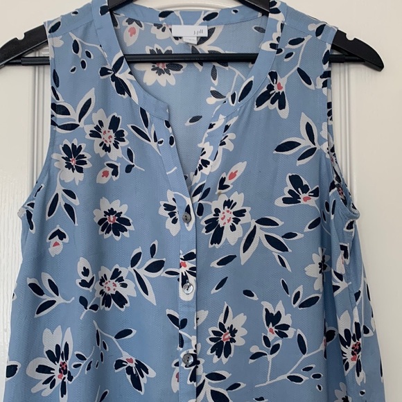 J. Jill Sleeveless Floral Top - Picture 1 of 8